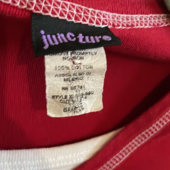 Red Top.  Size Small.  Juncture brand - Picture 3 of 4